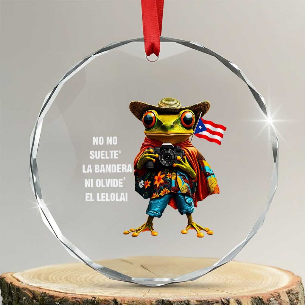 Puerto Rico Coqui' Crystal Glass Ornament Debí Tirar Más Fotos - Wonder Print Shop
