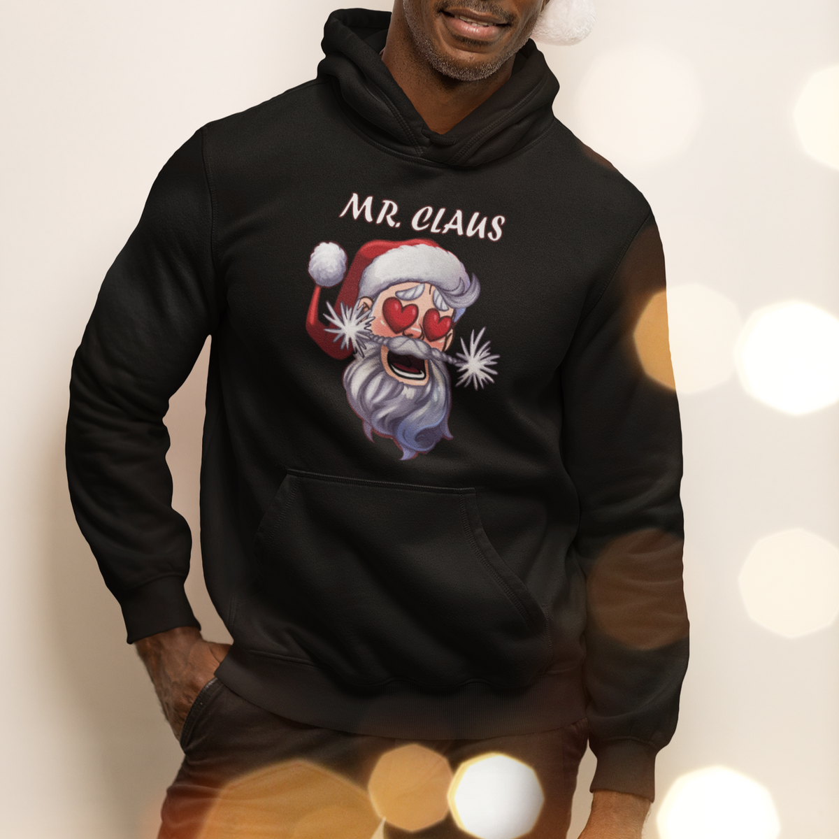 Christmas Couple Matchhing Hoodie Mr and Mrs Claus Couples Match Santa Lover - Wonder Print Shop