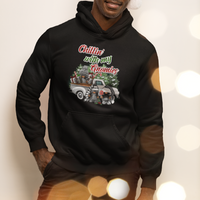 Gnome Christmas Hoodie Chillin With My Gnomies Xmas Truck - Wonder Print Shop