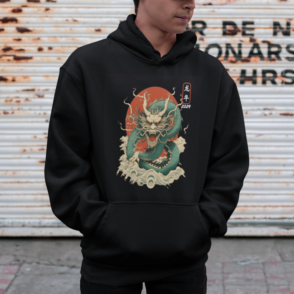 Lunar New Year Chinese Happy 2024 Year of the Dragon Hoodie - Wonder Print Shop