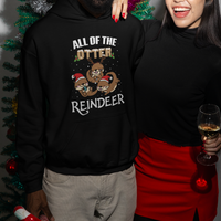 All of the Otter Reindeer Cute Christmas Hoodie - Wonder Print Shop
