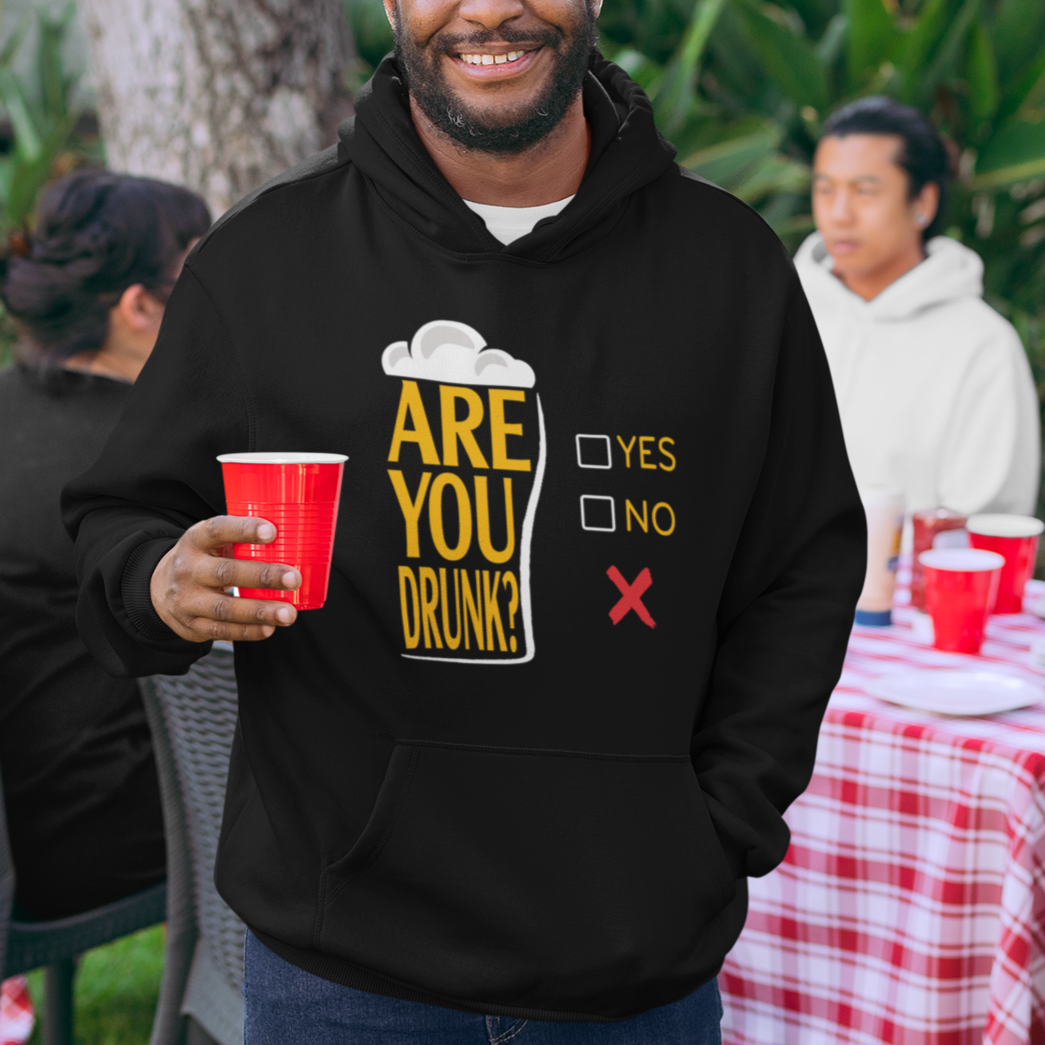 Are You Drunk? Funny Beer Lover Drinking Bar Party Hoodie - Wonder Print Shop
