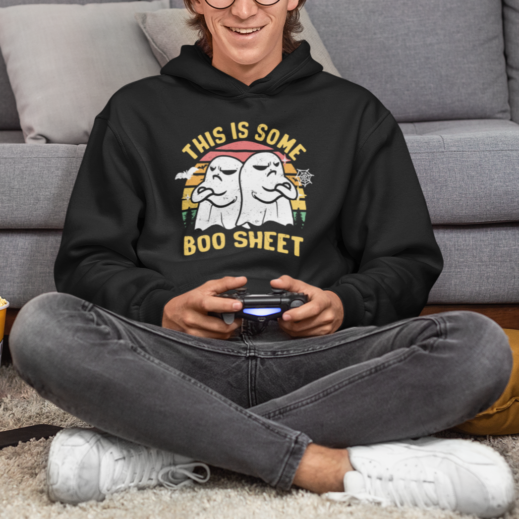 Funny Boo Sheet Hoodie Funny Halloween Boo Ghost Costume This is Double Boo Sheet - Wonder Print Shop