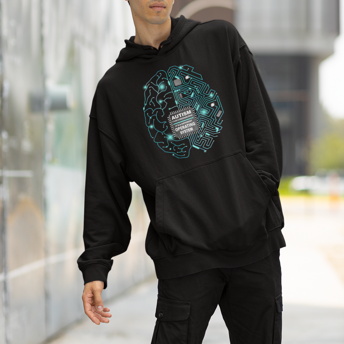 Autism Awareness Hoodie It's Not A Processing Error It's A Different Operating System Autistic - Wonder Print Shop