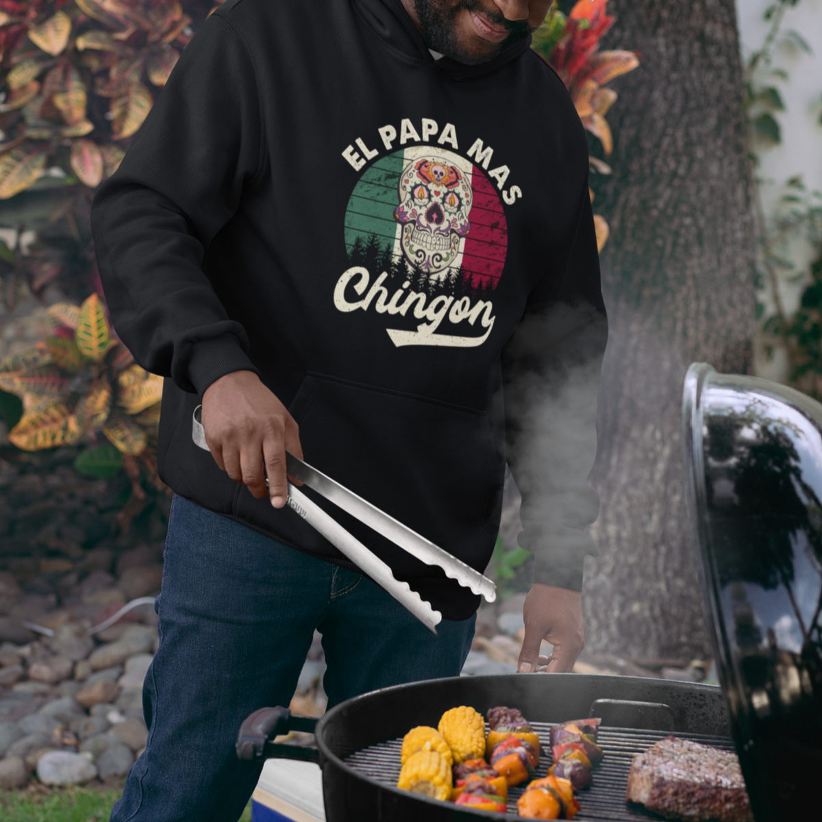 Mexican Dad Hoodie El Papa Mas Chingon Regalos Para Papa Dia Del Padre Mexicano - Wonder Print Shop