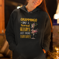 Grammingo Like A Normal Grandma Just More Fabulous Flamingo Hoodie - Wonder Print Shop