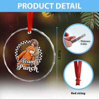 Punch Mokey Crystal Glass Ornament Baby Monkey And Plush Toy Viral Trend