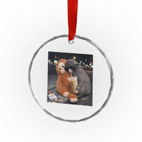 Punch Mokey Crystal Glass Ornament Funny Drinking Diet Coke Sunglasses Street Meme