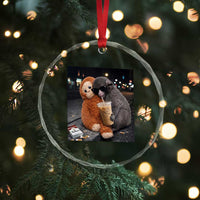 Punch Mokey Crystal Glass Ornament Funny Drinking Diet Coke Sunglasses Street Meme