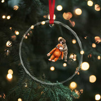 Punch Mokey Crystal Glass Ornament Some Of Us Need a Little Extra Love