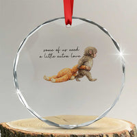Punch Mokey Crystal Glass Ornament Viral Trend Baby Monkey Meme