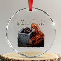 Punch Mokey Crystal Glass Ornament Viral Trend Baby Monkey Streets Meme