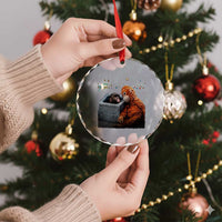 Punch Mokey Crystal Glass Ornament Viral Trend Baby Monkey Streets Meme