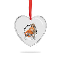 Punch Mokey Heart Crystal Glass Ornament Baby Monkey And Plush Toy Viral Trend
