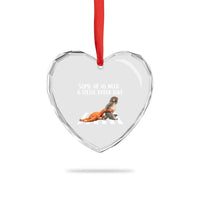 Punch Mokey Meme Heart Crystal Glass Ornament Some Of Us Need a Little Extra Love