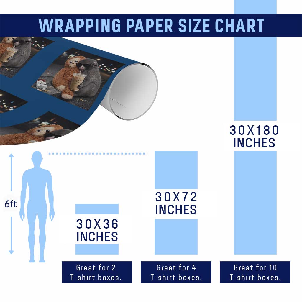 Punch Mokey Wrapping Paper Roll Funny Drinking Diet Coke Sunglasses Street Meme