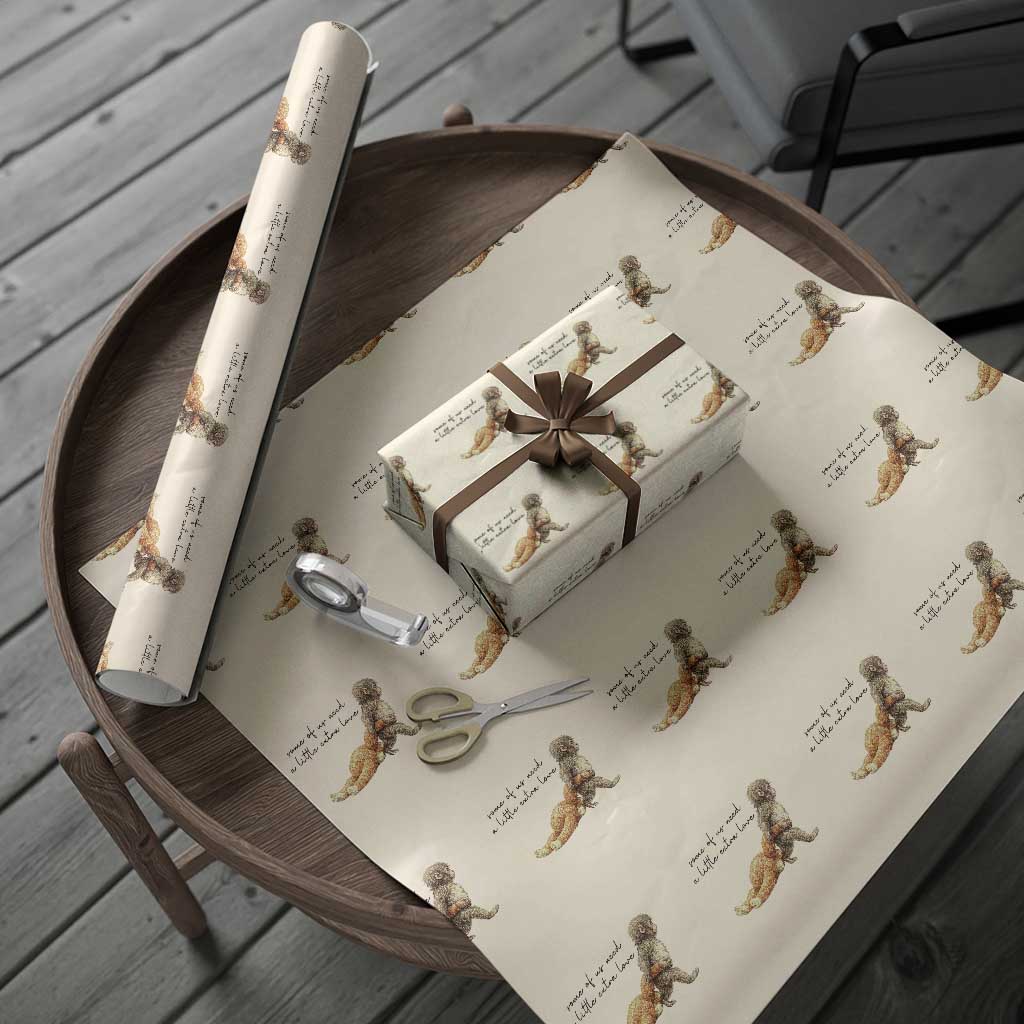 Punch Mokey Wrapping Paper Roll Viral Trend Baby Monkey Meme