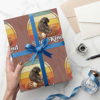 Punch Mokey Wrapping Paper Roll Viral Trend Baby Monkey Stay Kind