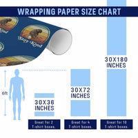 Punch Mokey Wrapping Paper Roll Viral Trend Baby Monkey Stay Kind