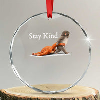 Punch Monkey Viral Trend Crystal Glass Ornament Stay Kind