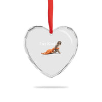 Punch Monkey Viral Trend Heart Crystal Glass Ornament Stay Kind