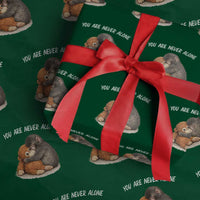 Punch Monkey Wrapping Paper Roll You Are Never Alone Brave