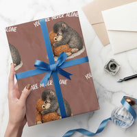 Punch Monkey Wrapping Paper Roll You Are Never Alone Brave