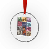 Punch The Monkey Crystal Glass Ornament In My Punch Era Baby Monkey Hugging Plush