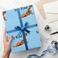Punch The Monkey Meme Wrapping Paper Roll Stay Kind