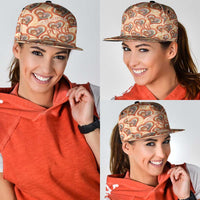 Punch The Monkey Snapback Cap We Love You Seamless Heart Style Orange