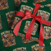Punch The Monkey Wrapping Paper Roll Baby Monkey Punch Plush Hugging 90s Bootleg