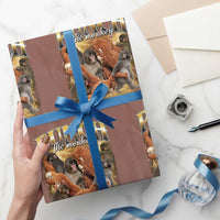 Punch The Monkey Wrapping Paper Roll Baby Monkey Punch Plush Hugging 90s Bootleg