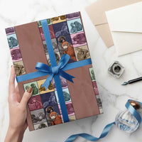 Punch The Monkey Wrapping Paper Roll In My Punch Era Baby Monkey Hugging Plush