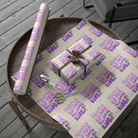 Purple Up For Military Kids Wrapping Paper Roll Groovy Dino Dinosaur Military Child Month
