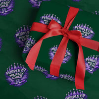 Purple Up Military Child Wrapping Paper Roll Proud Military Kid