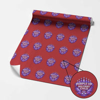 Purple Up Military Child Wrapping Paper Roll Proud Military Kid