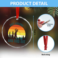 Putt Around And Find Out Crystal Glass Ornament Funny Golf Player Gift - Wonder Print Shop