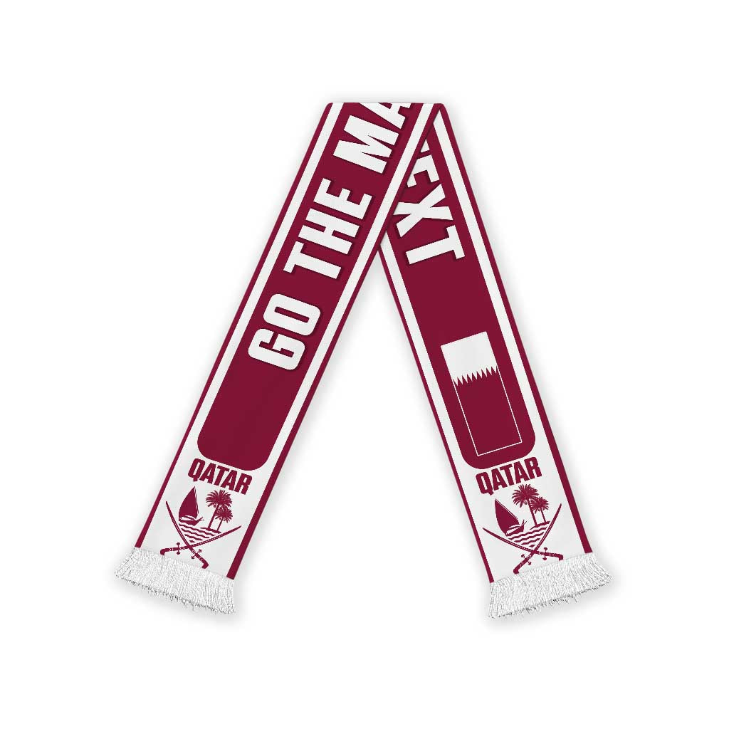 Qatar 2026 Football Personalised Soccer Scarf Go The Maroons
