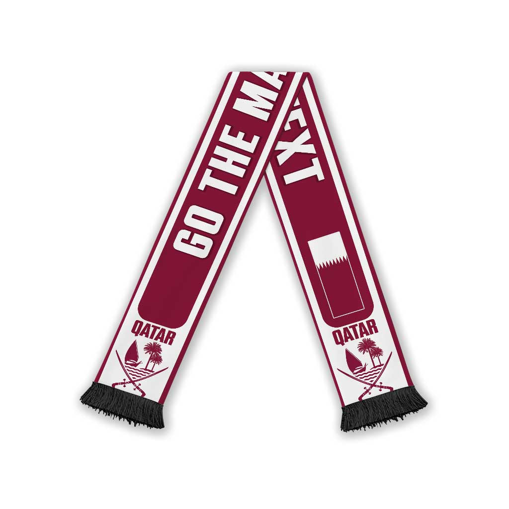 Qatar 2026 Football Personalised Soccer Scarf Go The Maroons