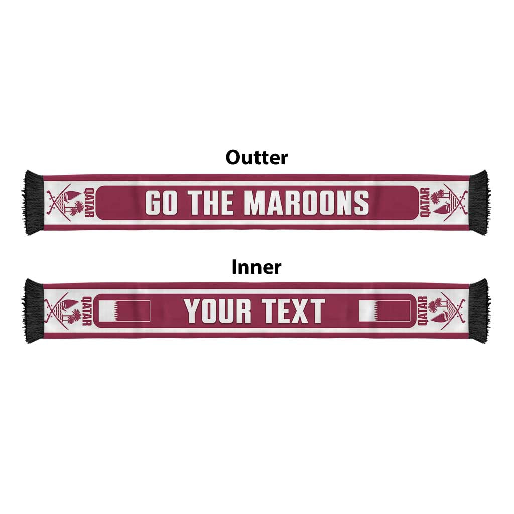 Qatar 2026 Football Personalised Soccer Scarf Go The Maroons