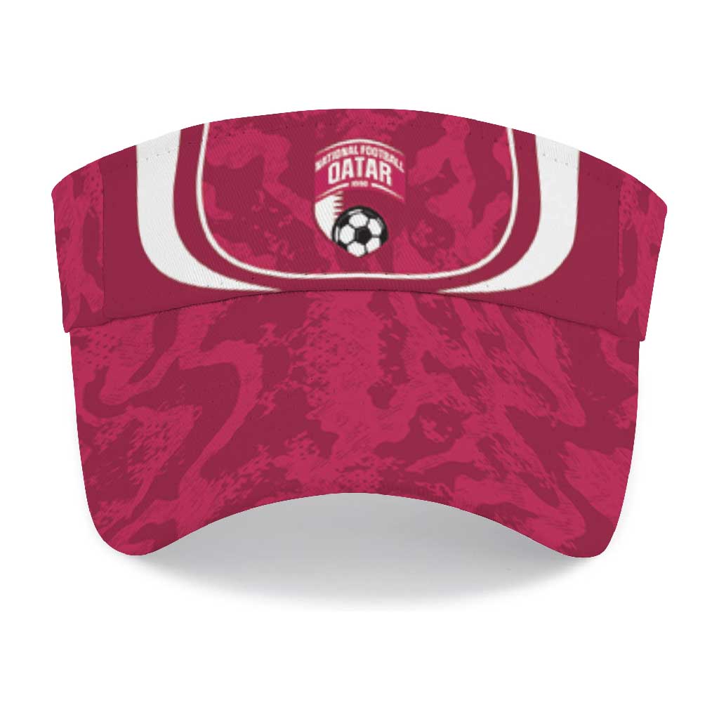 Qatar 2026 Football Sun Visor Cap Go The Maroons