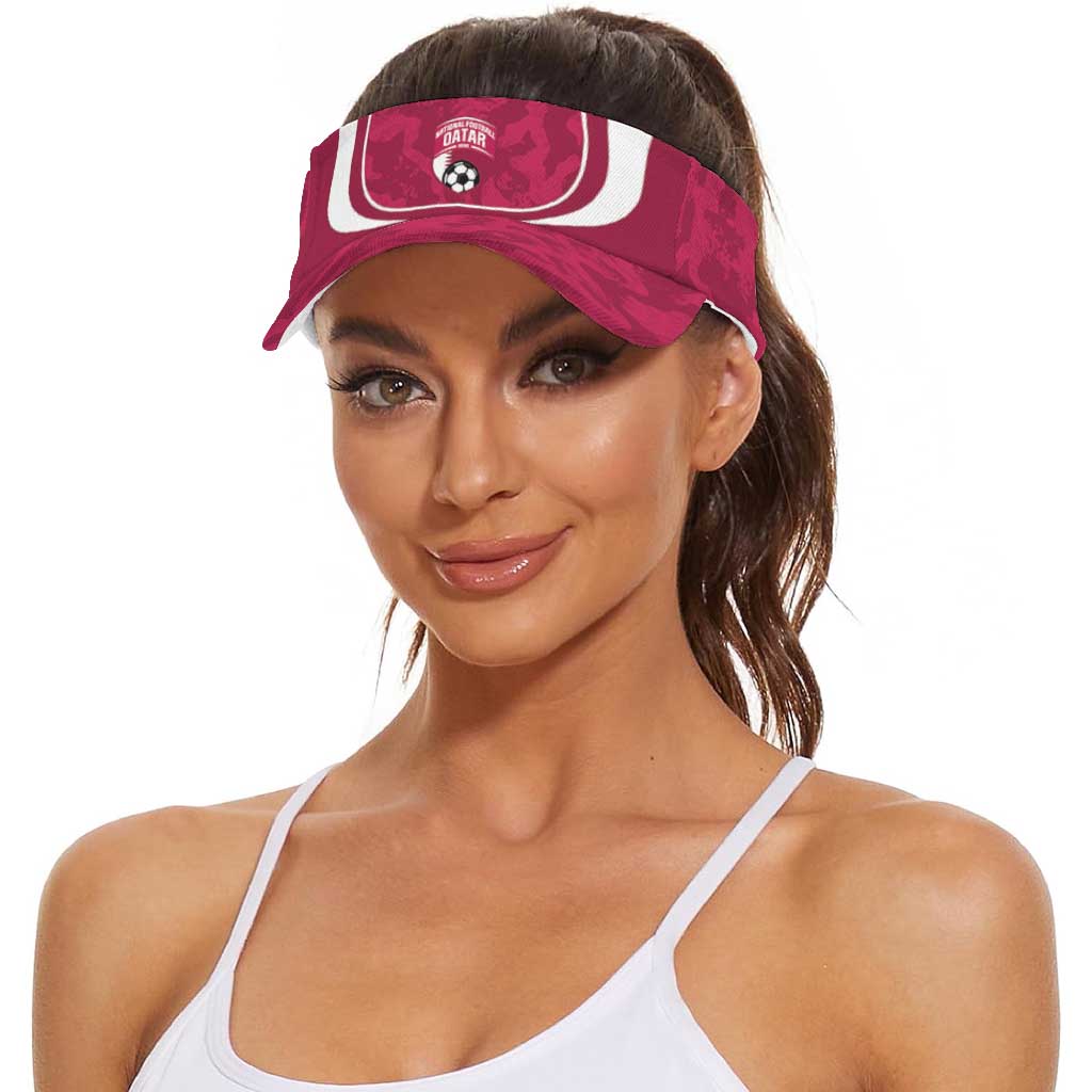Qatar 2026 Football Sun Visor Cap Go The Maroons