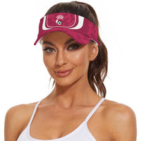 Qatar 2026 Football Sun Visor Cap Go The Maroons