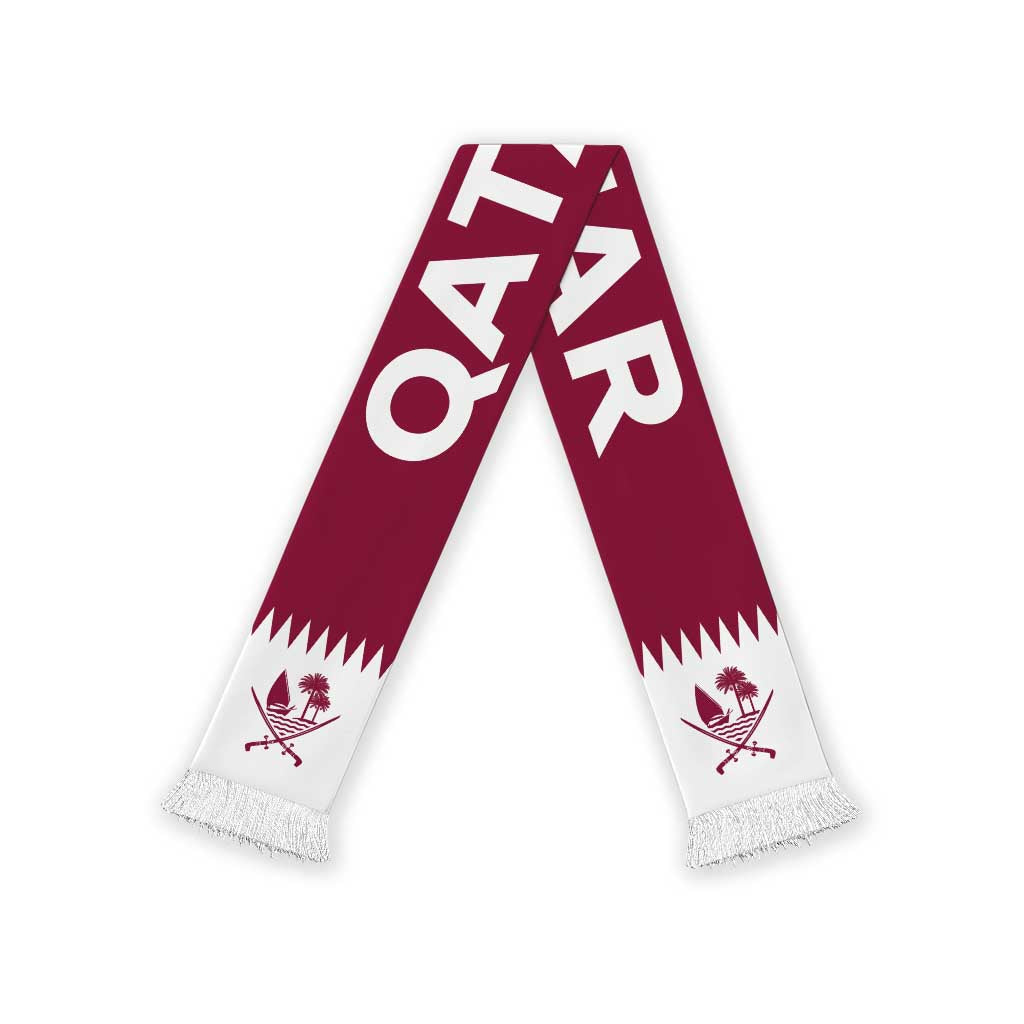 Qatar Football 2026 Soccer Scarf Flag Style