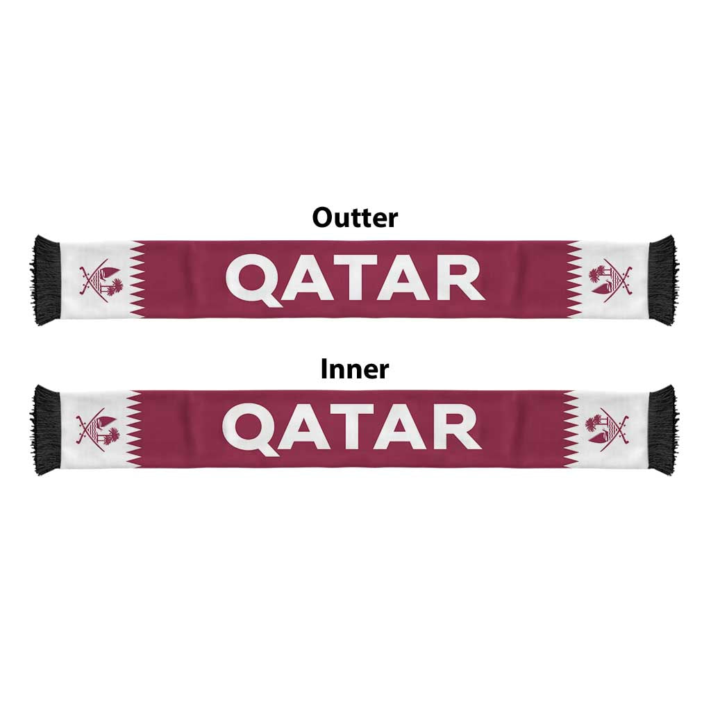 Qatar Football 2026 Soccer Scarf Flag Style