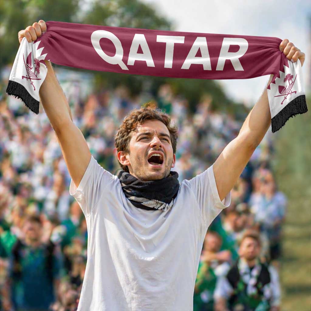 Qatar Football 2026 Soccer Scarf Flag Style