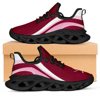 Qatar Football Clunky Sneakers Flag-Inspired Curve Style