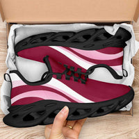 Qatar Football Clunky Sneakers Flag-Inspired Curve Style