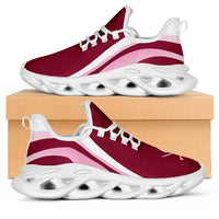 Qatar Football Clunky Sneakers Flag-Inspired Curve Style