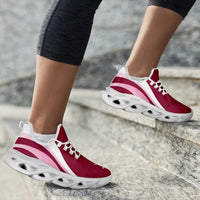 Qatar Football Clunky Sneakers Flag-Inspired Curve Style